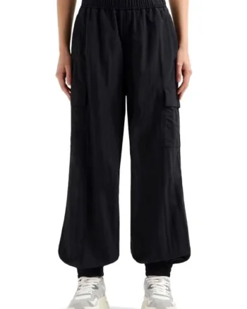 Pantaloni dama  W CARGO PANTS, Poliamida, Negru, Negru