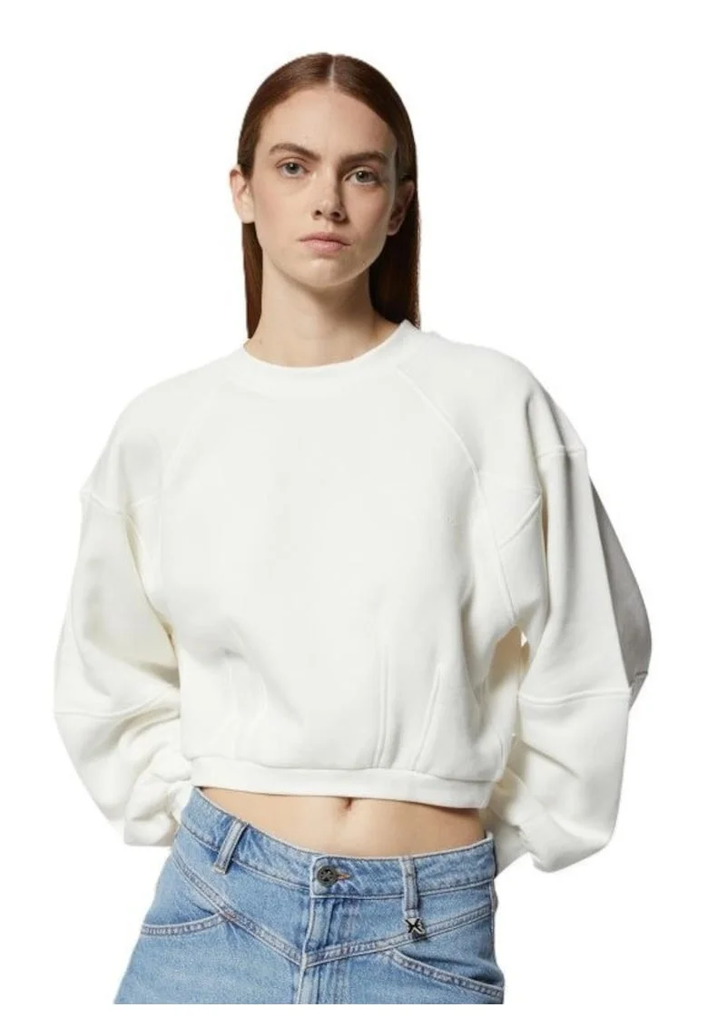 Bluza dama  SWEATSHIRT CIOFU, Bumbac, Alb, Alb