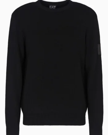 Pulover barbati  MOUNTAIN M APRES SKI KNITTED CN, Lana, Negru, Negru