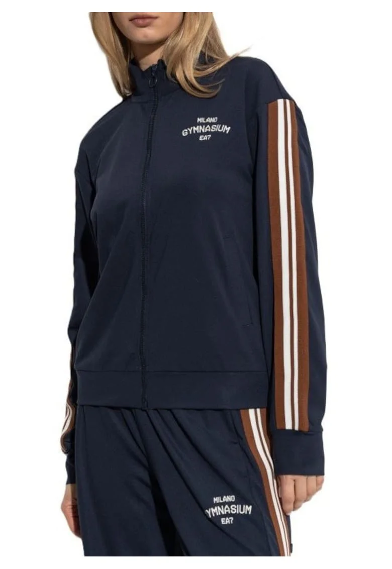 Hanorac dama cu fermoar  W T-TOP FZ, Poliester, Albastru, Albastru