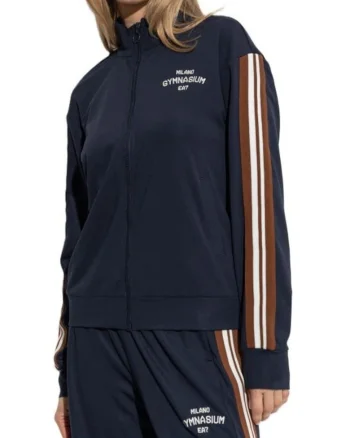 Hanorac dama cu fermoar  W T-TOP FZ, Poliester, Albastru, Albastru