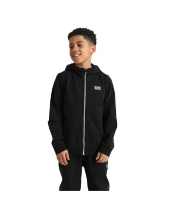 Bluza baieti cu fermoar  HOODIE FZ COPL ST, Bumbac, Negru,