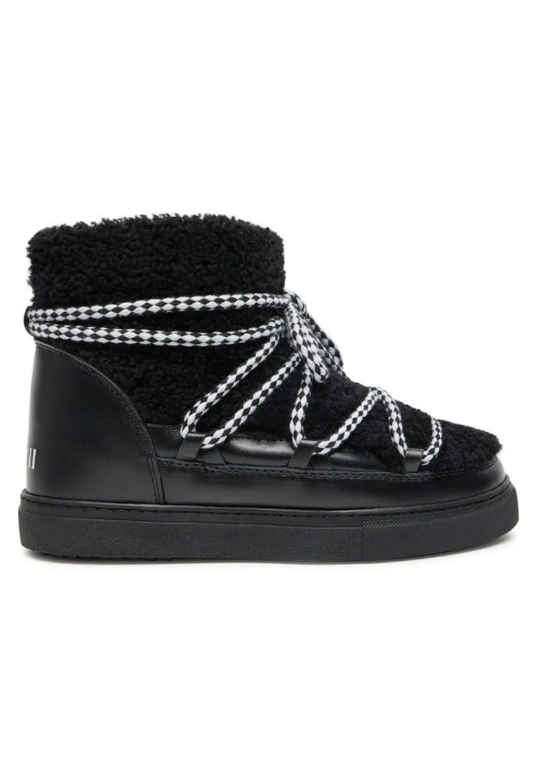 Ghete fete  304363450, Piele naturala, Negru, Negru