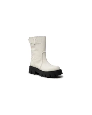 Ghete dama  301715467, Piele naturala, 37 EU, Alb