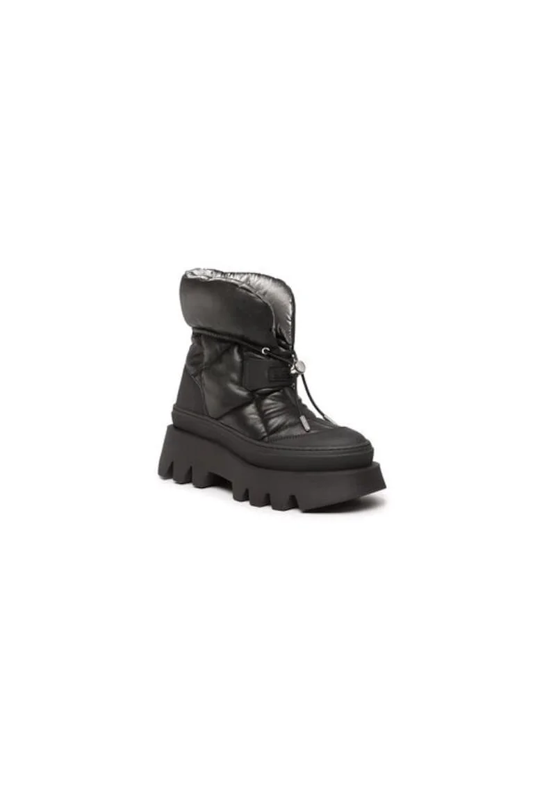 Ghete dama  302633487, Piele ecologica, 40 EU, Negru