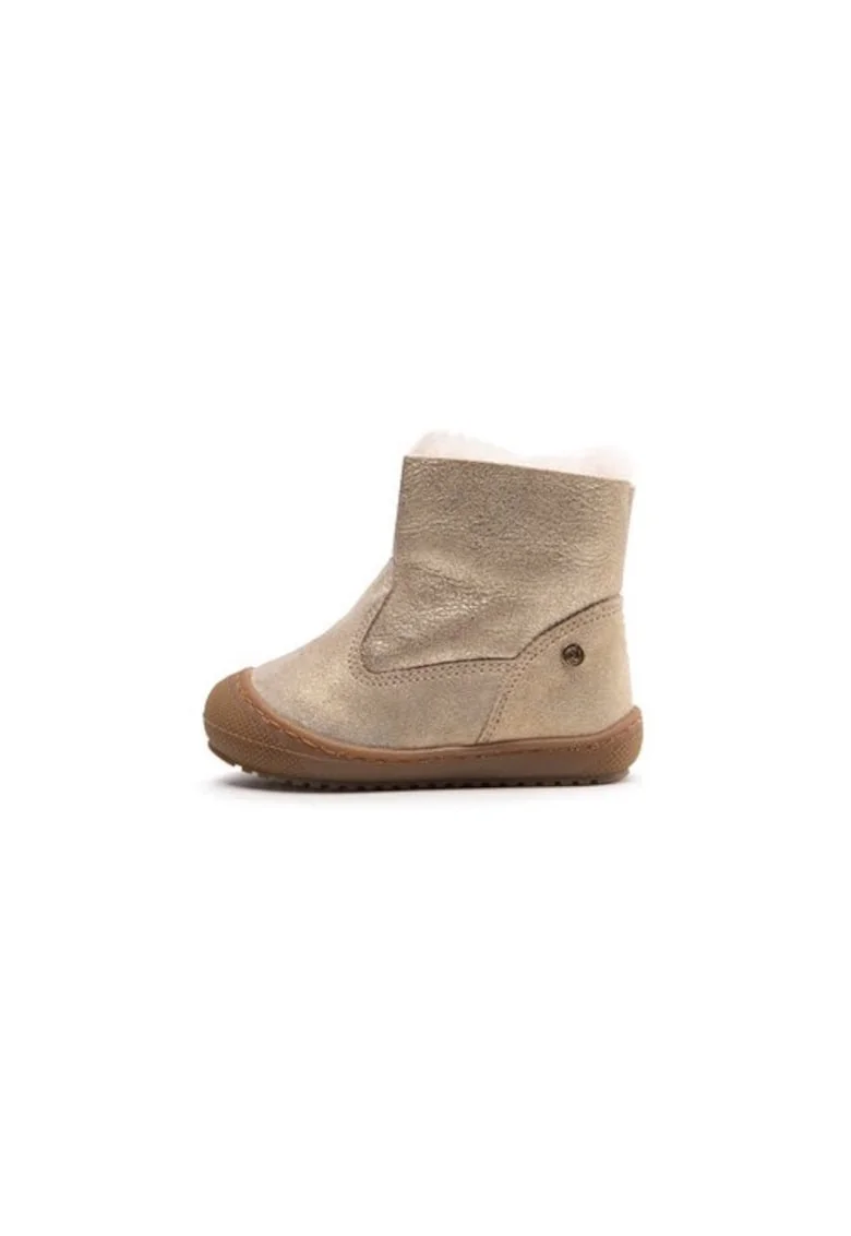 Cizme fete  301386018, Piele naturala, 24 EU, Auriu