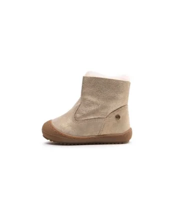 Cizme fete  301386018, Piele naturala, 24 EU, Auriu