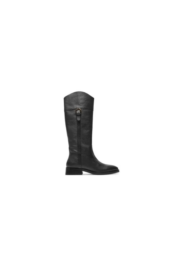 Cizme dama  304067983, Piele naturala, Negru, Negru