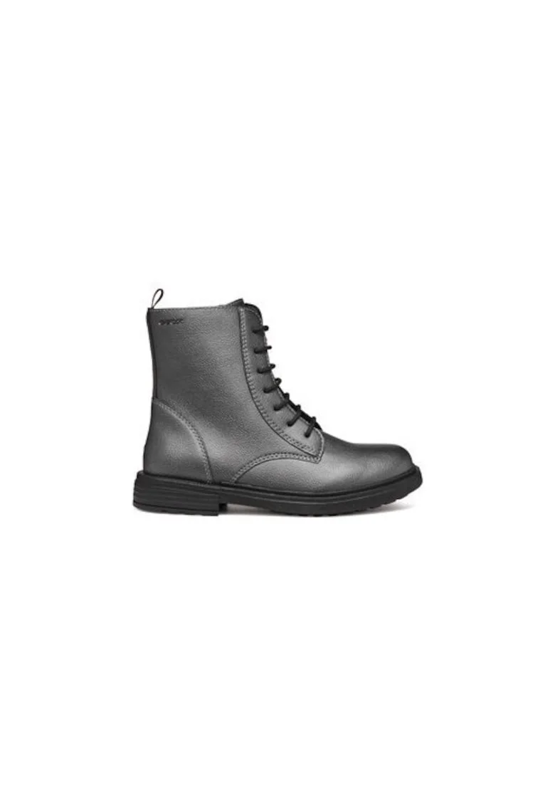 Cizme fete  303949105, Piele ecologica, Gri, Gri