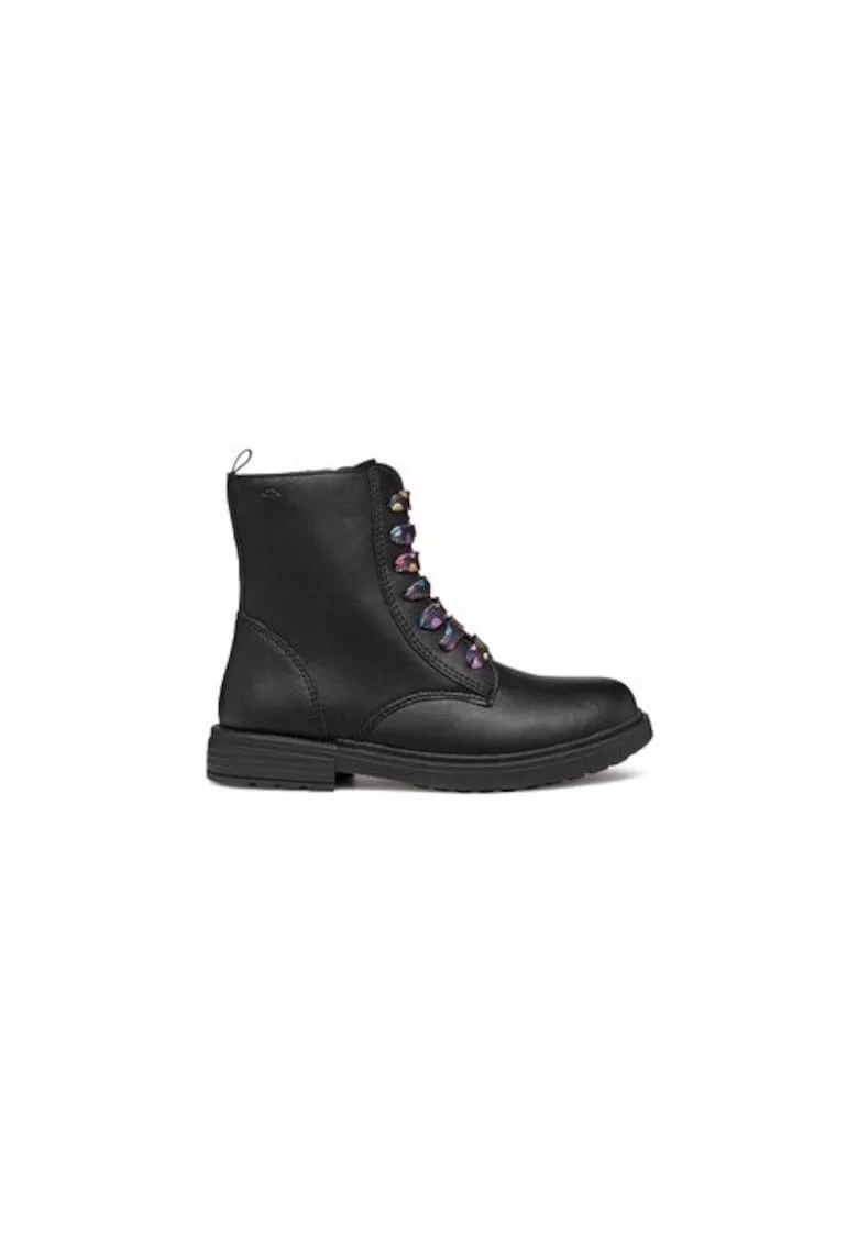 Cizme fete  Piele ecologica, Negru, Negru