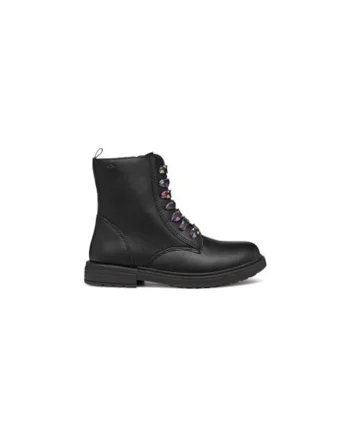 Cizme fete  Piele ecologica, Negru, Negru