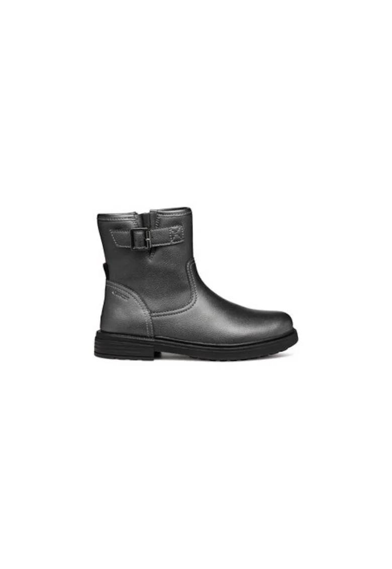 Cizme fete  304068218, Piele ecologica, Gri, Gri