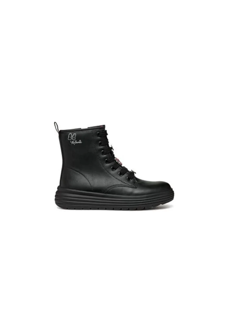 Cizme fete  304072048, Piele ecologica, Negru, Negru