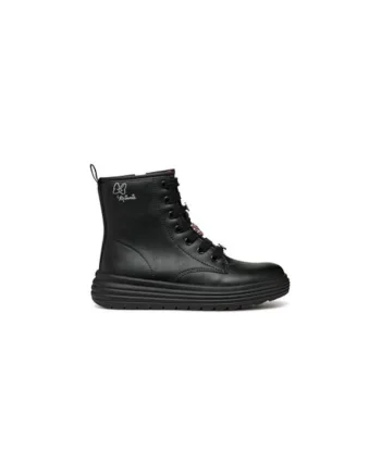 Cizme fete  304072048, Piele ecologica, Negru, Negru