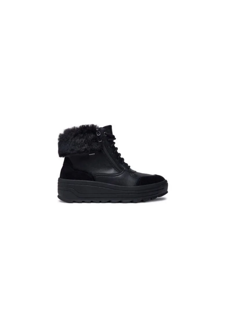 Ghete dama  304065279, Piele naturala, Negru, Negru