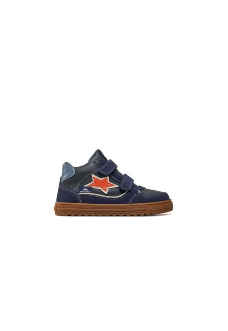 Ghete fete  304675546, Piele naturala, 33 EU, Albastru
