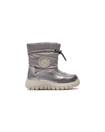 Ghete fete  304675881, Piele naturala, Argintiu, Argintiu