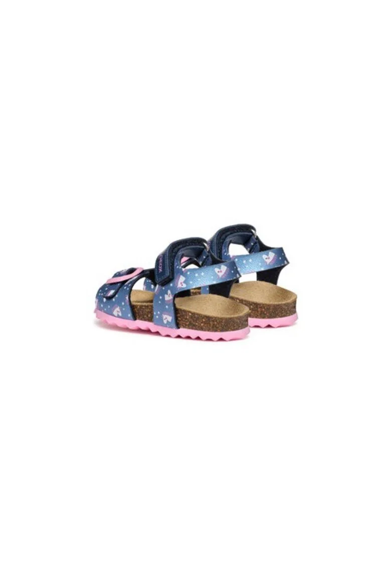 Sandale fete  304617645, Piele ecologica, Albastru, Albastru