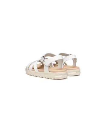 Sandale fete  304618239, Piele naturala, Alb, Alb