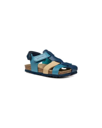 Sandale baieti  304458392, Piele ecologica, Albastru, Albastru
