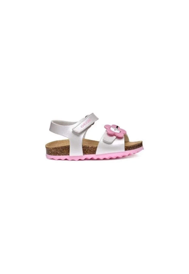 Sandale fete  304458736, Piele ecologica, Alb, Alb