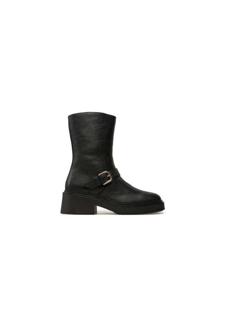 Ghete dama  304508165, Piele naturala, Negru, Negru