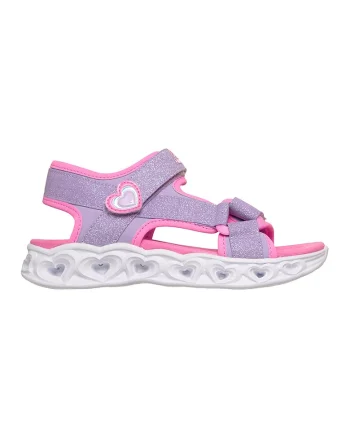 Sneakers, Sandale textile Heart Lights, Roz aprins/Lila pal