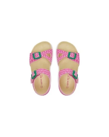 Sandale fete  305202086, Piele ecologica, Roz, Roz