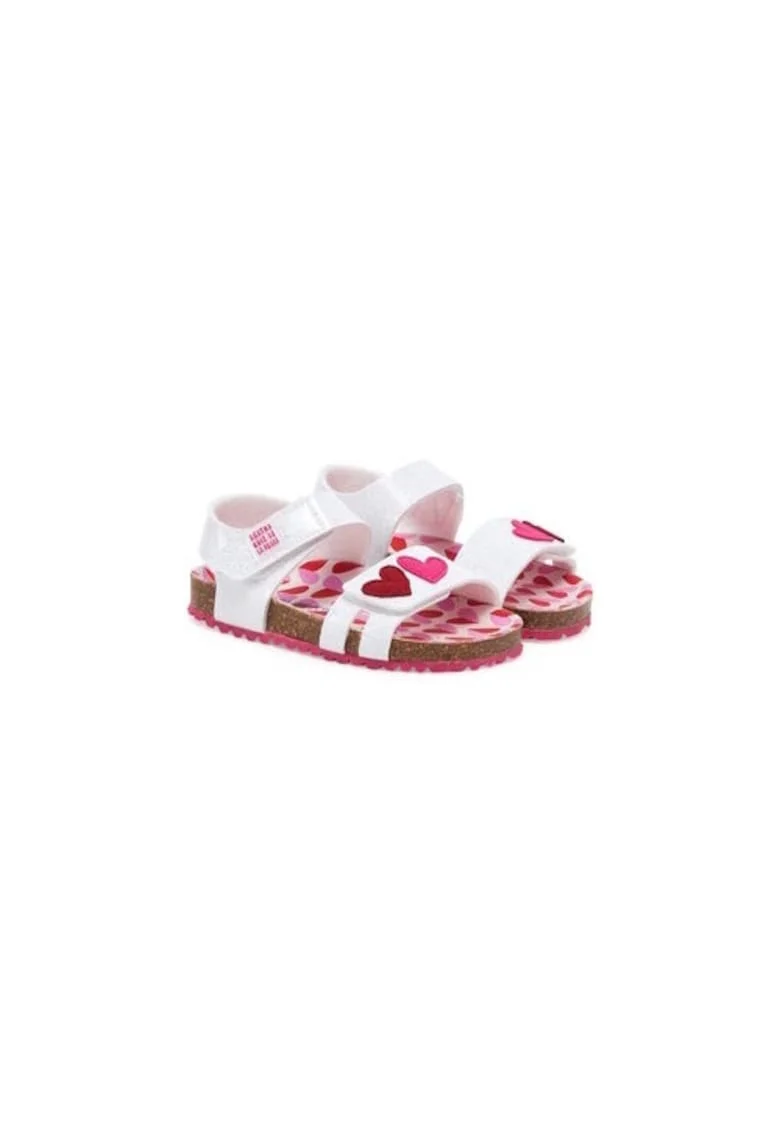 Sandale fete  305202031, Piele ecologica, Alb, Alb