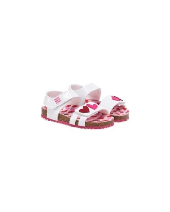 Sandale fete  305202031, Piele ecologica, Alb, Alb