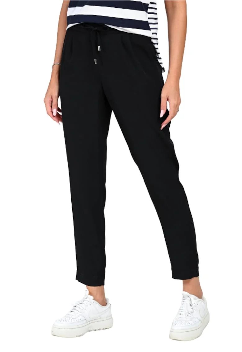 Pantaloni cu buzunare ajustabile Nina, Negru