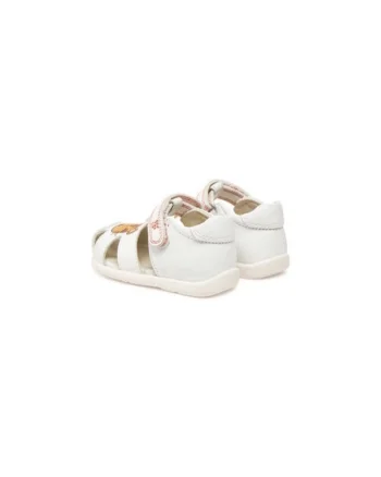 Sandale baieti  305218513, Piele naturala, Alb, Alb