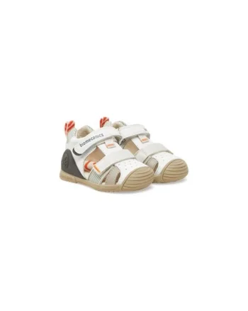Sandale baieti  305209153, Piele naturala, Alb, Alb