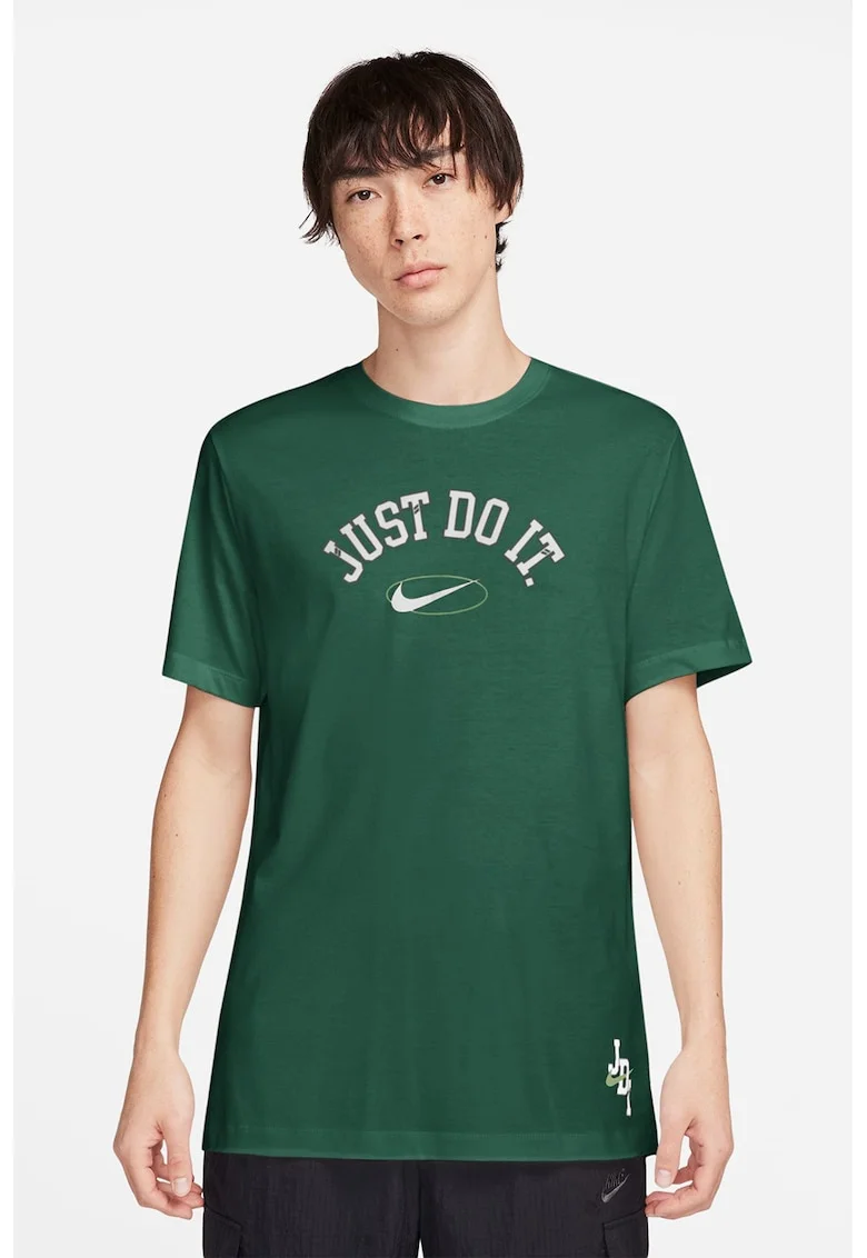 Tricou cu logo, Verde aquamarin