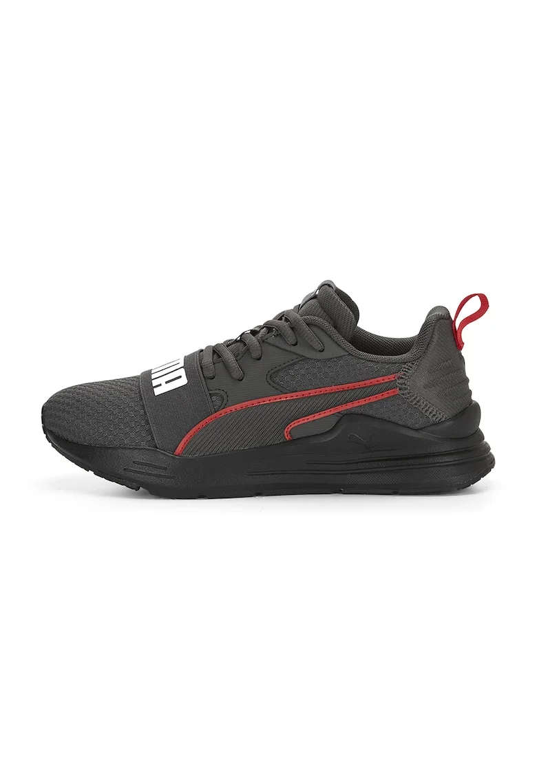 Pantofi cu logo contrastant Wired Run Pure, Rosu/Gri antracit
