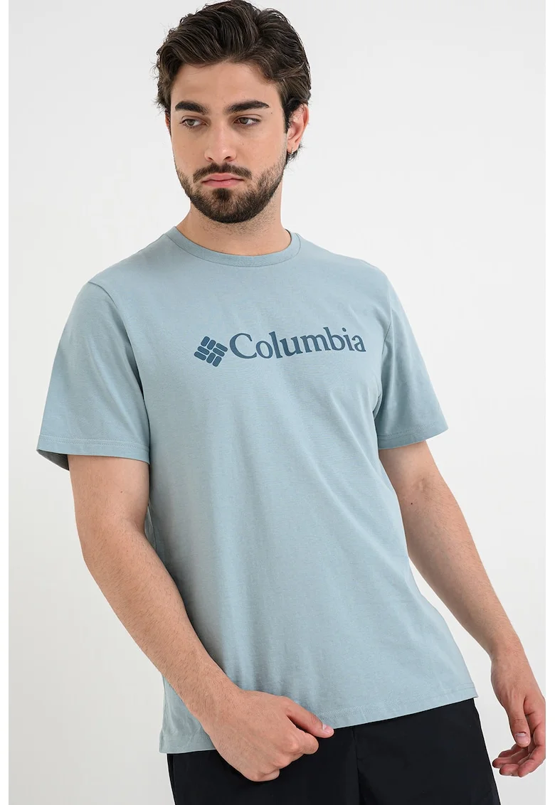 Tricou din bumbac organic CSC Basic Logo™, Albastru deschis