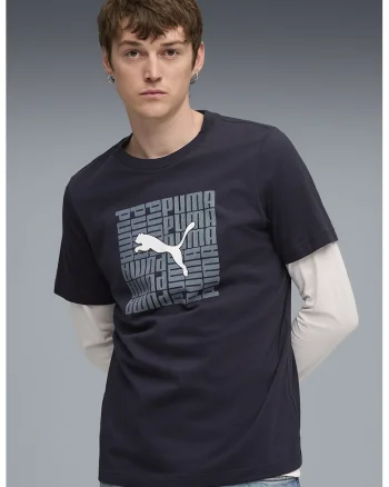Tricou regular-fit cu imprimeu logo, Alb/Bleumarin