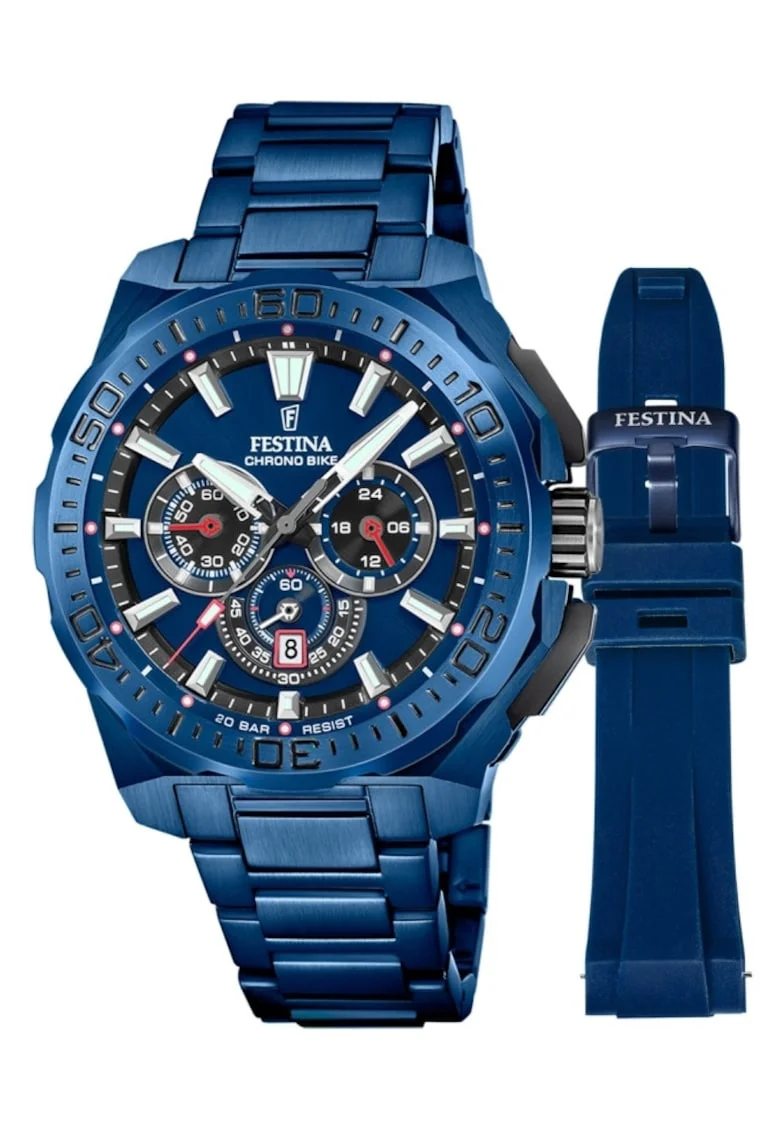 Ceas barbatesc  F20729/1 Quartz Albastru