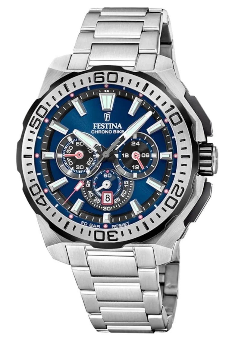 Ceas barbatesc  F20724/2 Quartz Argintiu