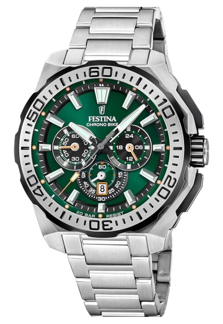 Ceas barbatesc  F20724/3 Quartz Argintiu