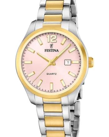 Ceas dama  F20739/2 Quartz Argintiu, Auriu