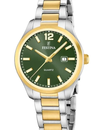 Ceas dama  F20739/4 Quartz Argintiu, Auriu