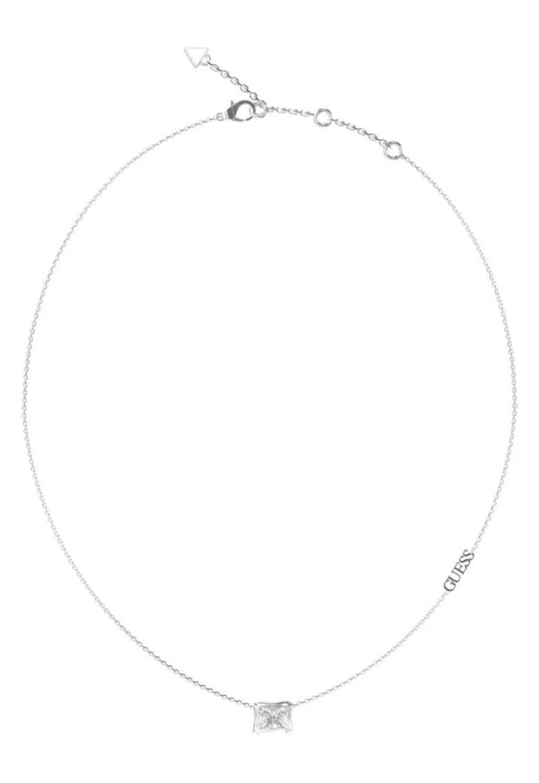 Colier  Bamboo cu cristale JUBN05252JWRHT-U, Argintiu