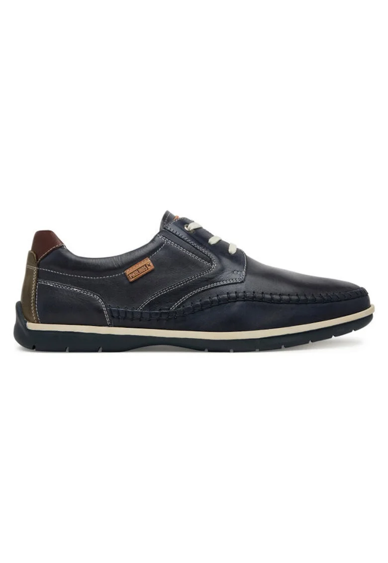 Pantofi barbati  304903496, Piele naturala, Albastru, Albastru