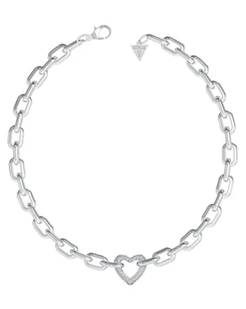 Colier  Beloved cu inima si cristale JUBN05015JWRHT-U, Argintiu