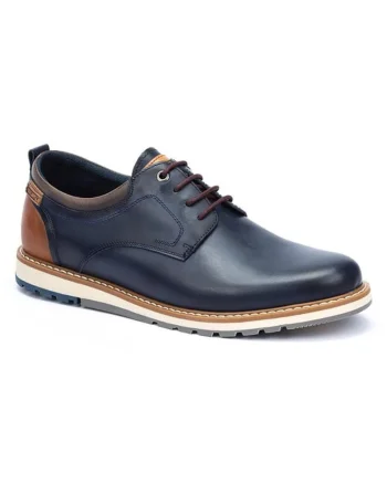 Pantofi barbati  302997527, Piele naturala, Albastru, Albastru