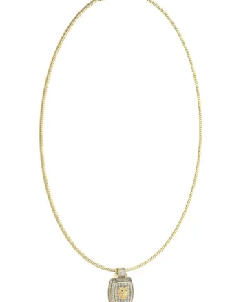 Lant  Lion King cu cristale JUMN05001JWYGT-U, Auriu