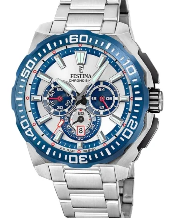 Ceas barbatesc  F20724/1 Quartz Argintiu