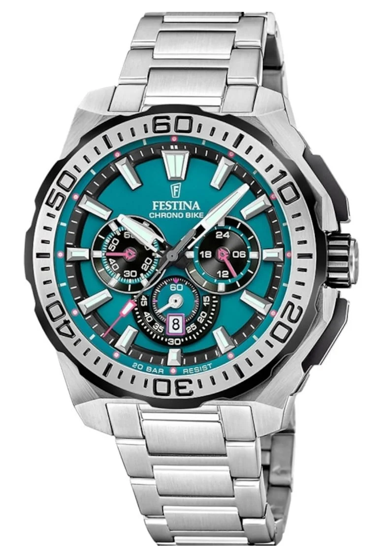 Ceas barbatesc  F20724/6 Quartz Argintiu