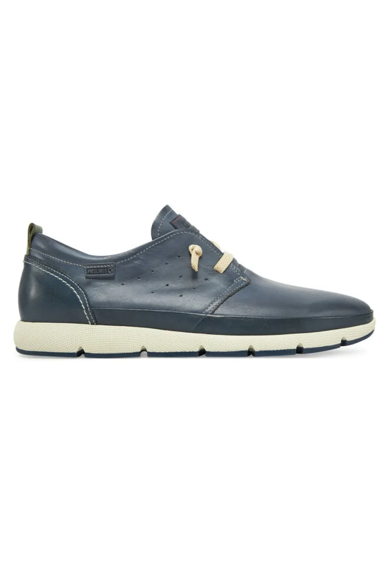 Pantofi barbati  304903397, Piele naturala, Albastru, Albastru